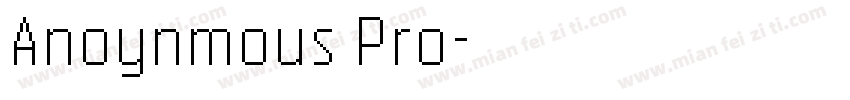 Anoynmous Pro字体转换